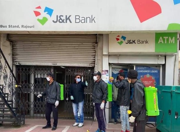 sewa bharti starts sanitization of banks